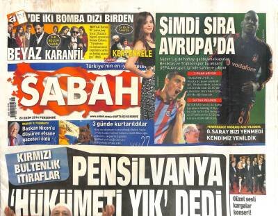 Sabah Gazetesi 23 Ekim 2014 - Başkan Nixonu Düşüren Efsane Gazeteci Bradlee Öldü GZ109063 - 1
