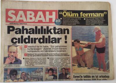 Sabah Gazetesi 23 Haziran 1985 - Pahalılıktan Millet Çıldırdı , Salatalık Yüzünden Ahu Tuğba İle Banu Alkan Darıldı GZ16029 - 2