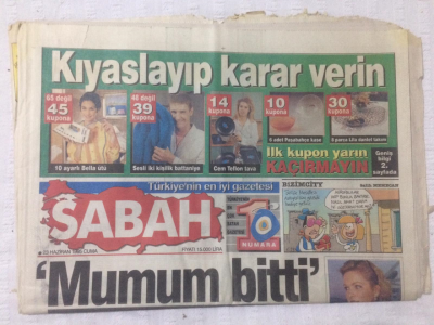 Sabah Gazetesi 23 Haziran 1995 - Cep Telefonu İle Kurtuldular,Savaşı Türkiye Kazanır - GZ17465 - 1