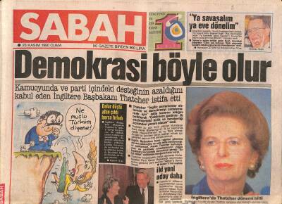 Sabah Gazetesi 23 Kasım 1990 - Şekerciler Kralı Uzun Tutuklandı - Evrene Savcılık İncelemesi - GZ124933 - 1