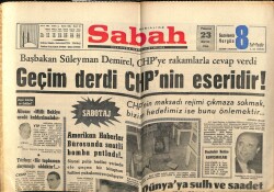Sabah Gazetesi 23 Mayıs 1966 - Geçim Derdi CHPnin Eseridir GZ63998 - 2