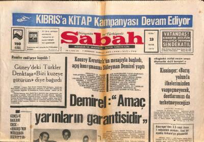 Sabah Gazetesi 23 Mayıs 1975 - Kissingerin Eşi İstanbula Hayran Kaldı GZ105113 - 1
