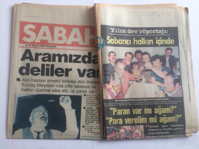 Sabah Gazetesi 23 Mayıs 1985 - Sabancı Halkın İçinde - GZ15068 - 1
