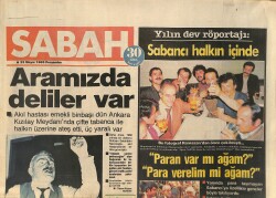 Sabah Gazetesi 23 Mayıs 1985 - Sabancı Halkın İçinde - Türkan Şoray'ın Çevirdiği Filmler Artık İş Yapmıyor - Hülya Avşar'ın İki Yılda 6'ncı Sevgilisi GZ154668 - 1
