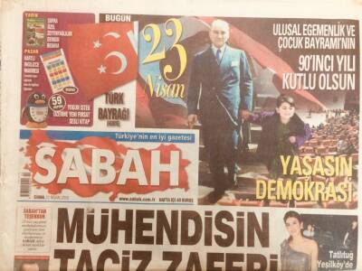 Sabah Gazetesi 23 Nisan 2010 - Haşim KılıçYargı Reformu Şart GZ40237 - 1
