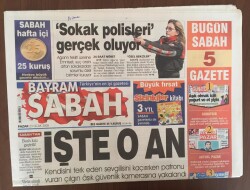 Sabah Gazetesi 23 Ocak 2005 - Türbanlı Kasiyere Danimarkada Ret GZ10075 - 2