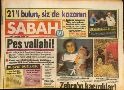Sabah Gazetesi 23 Temmuz 1985 - James Bond Çizgi Roman, Shirley Bassey İstanbulda, Barış Manço Plak Reklamı GZ126431 - 1
