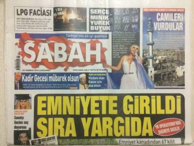 Sabah Gazetesi 23 Temmuz 2014 - Emniyete Girildi Sıra Yargıda GZ29497 - 1