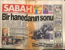 Sabah Gazetesi 24 Aralık 1989 - Varşova Paktı Romanyaya Askeri Müdahale İçin Hazır GZ62829 - 1