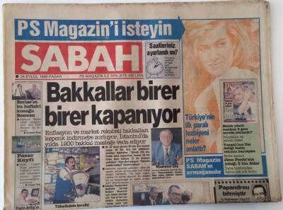 Sabah Gazetesi 24 Eylül 1989 - Enflasyon Ve Market Rekabeti Bakkalları Kepenk İndirmeye Zorluyor GZ16053 - 1