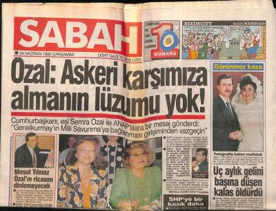 Sabah Gazetesi 24 Haziran 1992 - Kıbrısta Sahte Dolar Paniği ! GZ83452 - 1