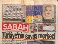Sabah Gazetesi 24 Kasım 1991 - İstanbul Ve Ankaraya Birer Havaalanı Daha GZ62884 - 1