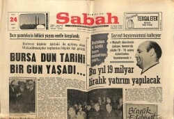 Sabah Gazetesi 24 Mart 1968 - Bulgaristan Başbakanı Jivkov Türkiyede GZ63975 - 2