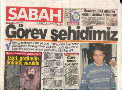 Sabah Gazetesi 24 Mart 1992 - Ajda Pekkan Amerikaya Gidemedi GZ83422 - 1