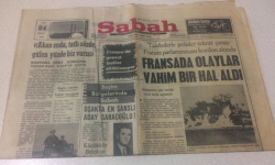 Sabah Gazetesi 24 Mayıs 1968 - Fransada Olaylar Vahim Bir Hal Aldı - GZ15438 - 2