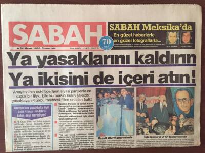 Sabah Gazetesi 24 Mayıs 1986 - Güney Sınırımızda Nükleer Tehlike GZ10154 - 1