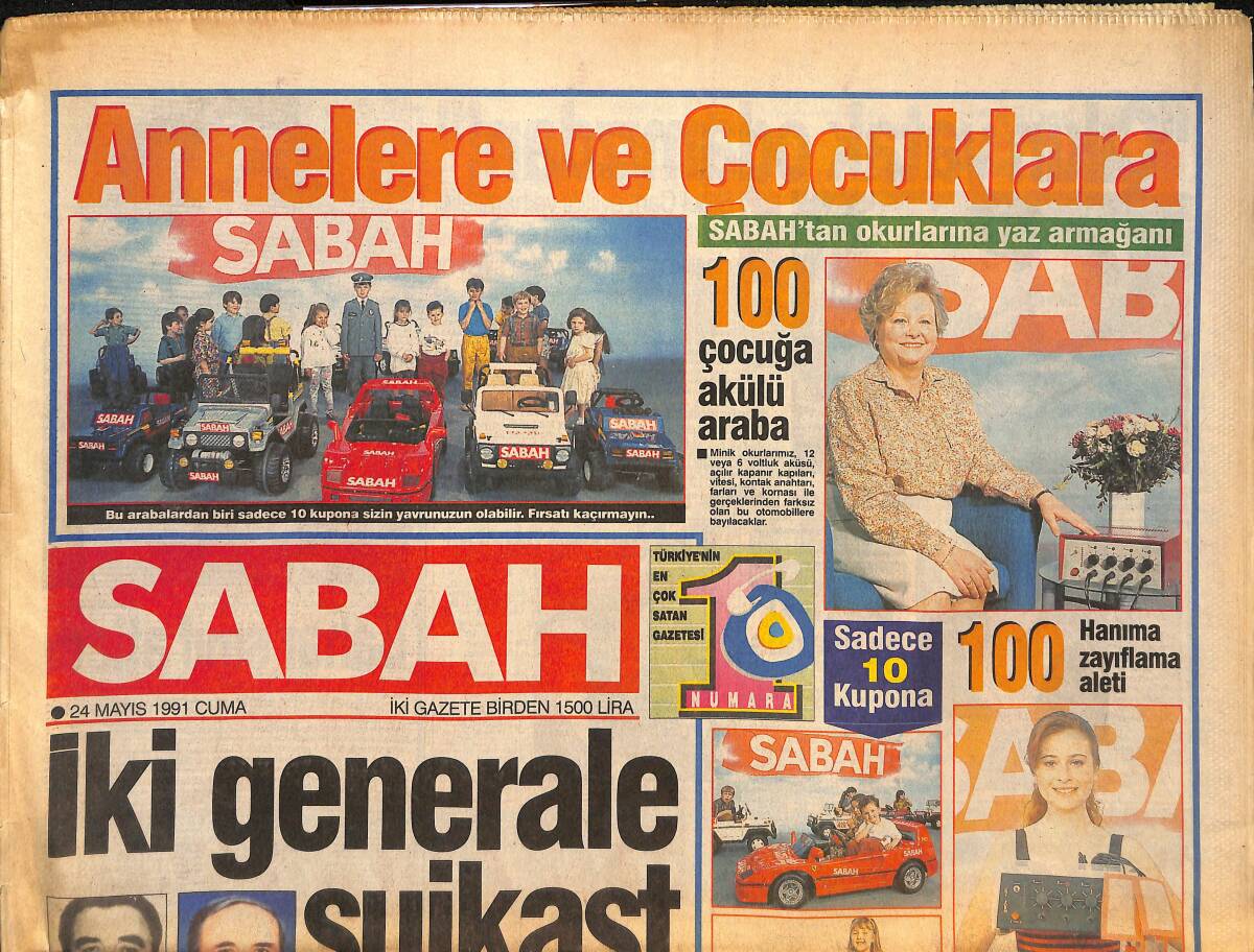 Sabah Gazetesi 24 Mayıs 1991 - Kemal Satır Vefat Etti - Dünyanın En Zengin Çevrecisini Kaçırdık GZ132967 - 1