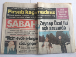 Sabah Gazetesi 24 Nisan 1985 - Zeynep Özal İki Aşk Arasında - GZ15085 - 2