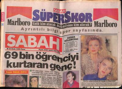 Sabah Gazetesi 24 Ocak 1988 - Doğum Günü Hediyesi GZ55927 - 1