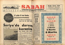 Sabah Gazetesi 24 Şubat 1966 - Suriyede Durum Karanlık 17 Yılda 15inci Darbe GZ64123 - 2