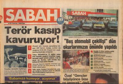 Sabah Gazetesi 25 Haziran 1985 - Herkes Soyunuyor diyen Nazan Şoray Şalvar Giydi GZ127705 - 1