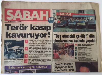 Sabah Gazetesi 25 Haziran 1985 - Herkes Soyunuyor Diyen Nazan Şoray Şalvar Giydi GZ16040 - 1
