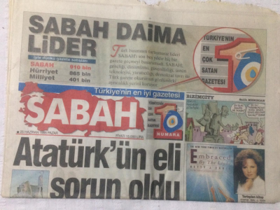 Sabah Gazetesi 25 Haziran 1995 - Mirkelam İlk Sahne Sınavına Çıktı,Atatürkün Eli Sorun Oldu - GZ17464 - 1