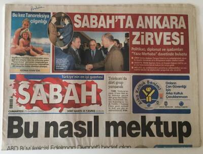 Sabah Gazetesi 25 Haziran 2005 - Erdoğanı Dünya Devleri Dinleyecek GZ22959 - 1