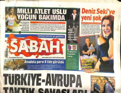 Sabah Gazetesi 25 Haziran 2013 - Anadolu Parsı 8 İlde Görüldü - Rockçı Robotlar İlk Konserini Verdi GZ98480 - 1