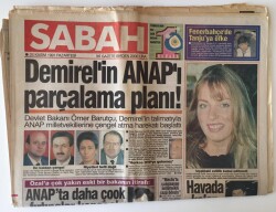 Sabah Gazetesi 25 Kasım 1991 - Demirein ANAPı Parçalama Planı GZ11653 - 2