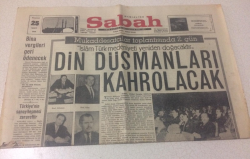 Sabah Gazetesi 25 Mart 1968 - Din Düşmanları Kahrolacak - GZ15444 - 1
