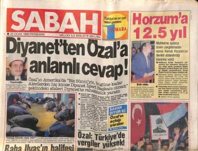 Sabah Gazetesi 25 Ocak 1990 - Gorbaçovdan İlk Geri Adım ! GZ83522 - 1