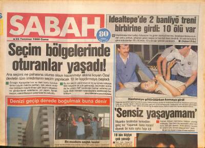 Sabah Gazetesi 25 Temmuz 1986 - Dansöz Sibel Can Para Ağacı Gibi - 7. Ali Sipahi Rallisi Yarın Başlayacak GZ127111 - 1