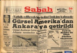 Sabah Gazetesi 26 Mart 1966 - Gürsel Amerikadan Ankaraya Getirildi GZ64237 - 1