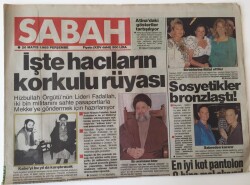 Sabah Gazetesi - 26 Mayıs 1988 - İşte Hacıların Korkulu Rüyası GZ43735 - 1