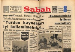 Sabah Gazetesi 26 Nisan 1966 - Demirel Yurdun Kaynakları İyi Kullanılmalıdır GZ63950 - 1