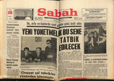 Sabah Gazetesi 26 Nisan 1968 - İlahiyat Fakültesi Dekanına Protesto Telgrafı GZ63993 - 2