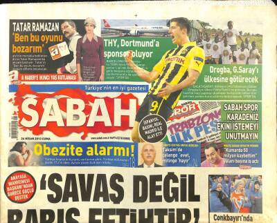 Sabah Gazetesi 26 Nisan 2013 - Nikoliç , 8 Bin Müslümanın Öldürüldüğü Srebrenitsa Katliamı İçin Özür Diledi GZ98424 - 1