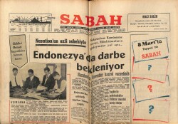Sabah Gazetesi 26 Şubat 1966 - Endonezyada Darbe Bekleniyor GZ64122 - 1