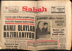 Sabah Gazetesi 26 Şubat 1969 - Feyzioğlu Kanlı Olaylar Hazırlanıyor GZ64037 - 1
