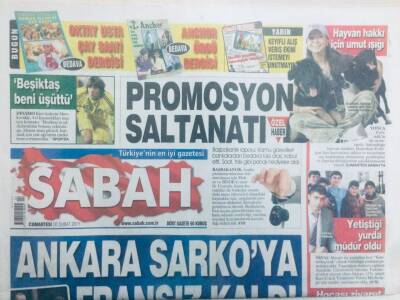 Sabah Gazetesi 26 Şubat 2011 - Yonca Evcimik Hayvan Hakları İçin Mücadele Veriyor GZ40679 - 1