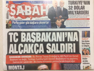 Sabah Gazetesi 26 Şubat 2014 - Başsavcı Salihoğlu,Bir Örgüt Olmadan Herkesi Dinlemişler GZ27971 - 1