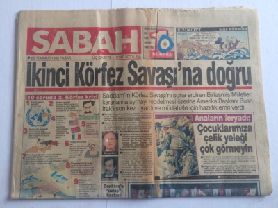 Sabah Gazetesi 26 Temmuz 1992 - İkinci Körfez Savaşına Doğru - GZ15076 - 1