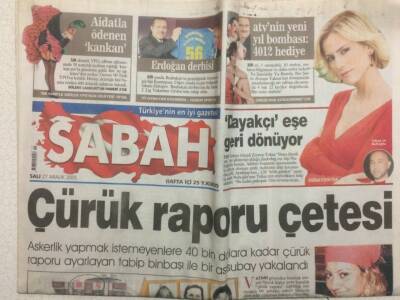 Sabah Gazetesi 27 Aralık 2005 - Çürük Raporu Çetesi GZ29890 - 1