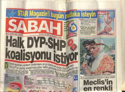 Sabah Gazetesi 27 Ekim 1989 - Doğum Günü Hediyesi GZ56644 - 1