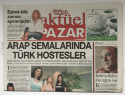 Sabah Gazetesi 27 Haziran 2004 Aktüel Pazar Eki - Arap Semalarında Türk Hostesler GZ5556 - 1