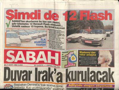 Sabah Gazetesi 27 Mart 1992 - Tolga Savacı Bir Yıl Hapis Yatacak GZ61552 - 1