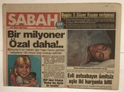 Sabah Gazetesi 27 Nisan 1986 - Bir Milyoner Özal Daha!.. GZ5193 - 1