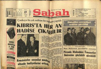 Sabah Gazetesi 27 Ocak 1967 - Necip Fazıl Konya Ve Aydında GZ77396 - 1
