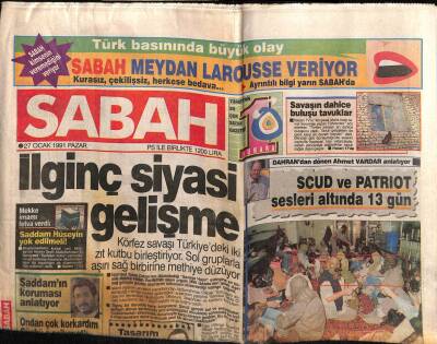 Sabah Gazetesi 27 Ocak 1991 - Doğum Günü Hediyesi GZ55941 - 1